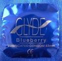 GLYDE Ultra Blueberry Flavored Condom 3-Pack