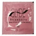 GLYDE Ultra Strawberry Flavored Condom 3-Pack